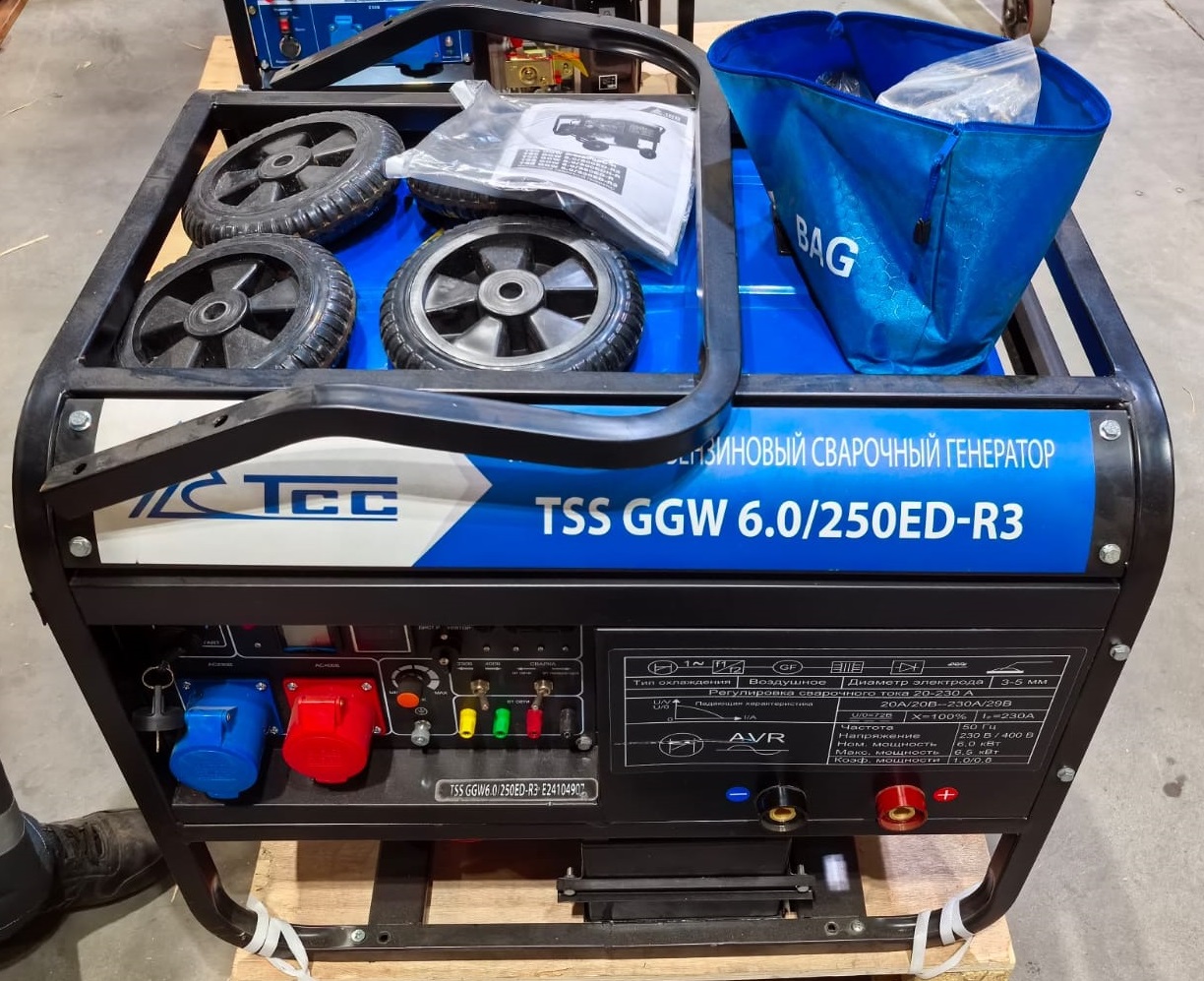 Инверторный бензиновый сварочный генератор TSS GGW 6.0/250ED-R3 уценка